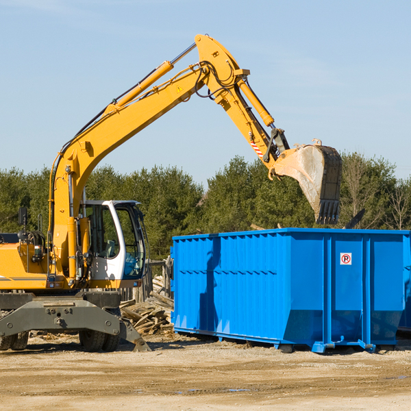 what size residential dumpster rentals are available in Sugar Valley Georgia